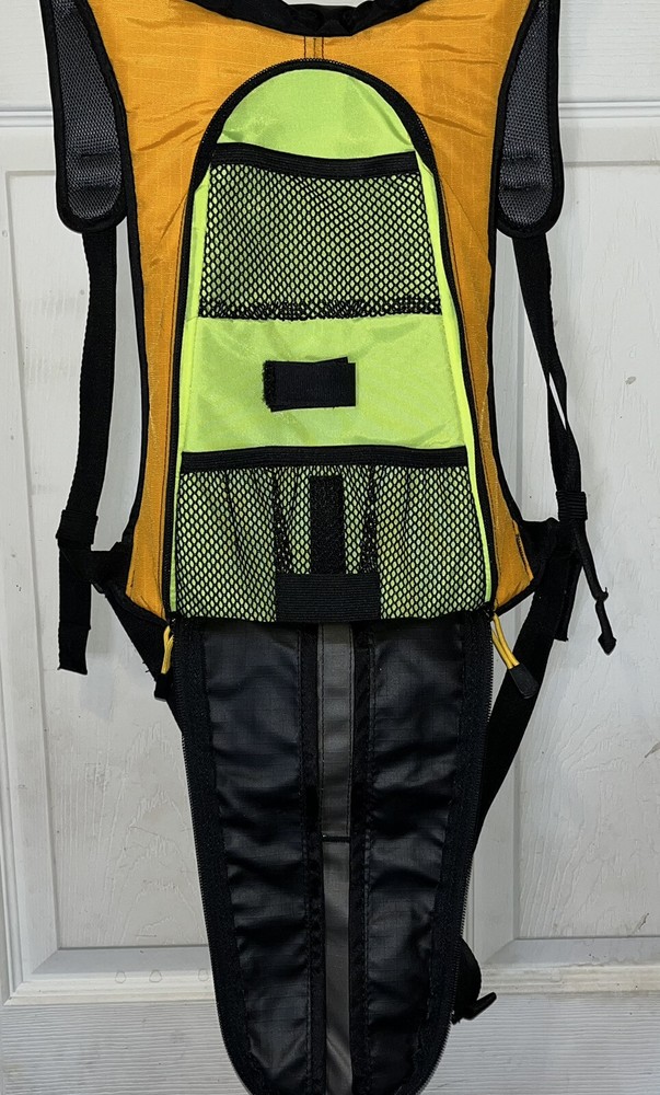 Camelbak Rocket Hydration Pack Black Yellow Backpack 72oz 2.1L No Bladder