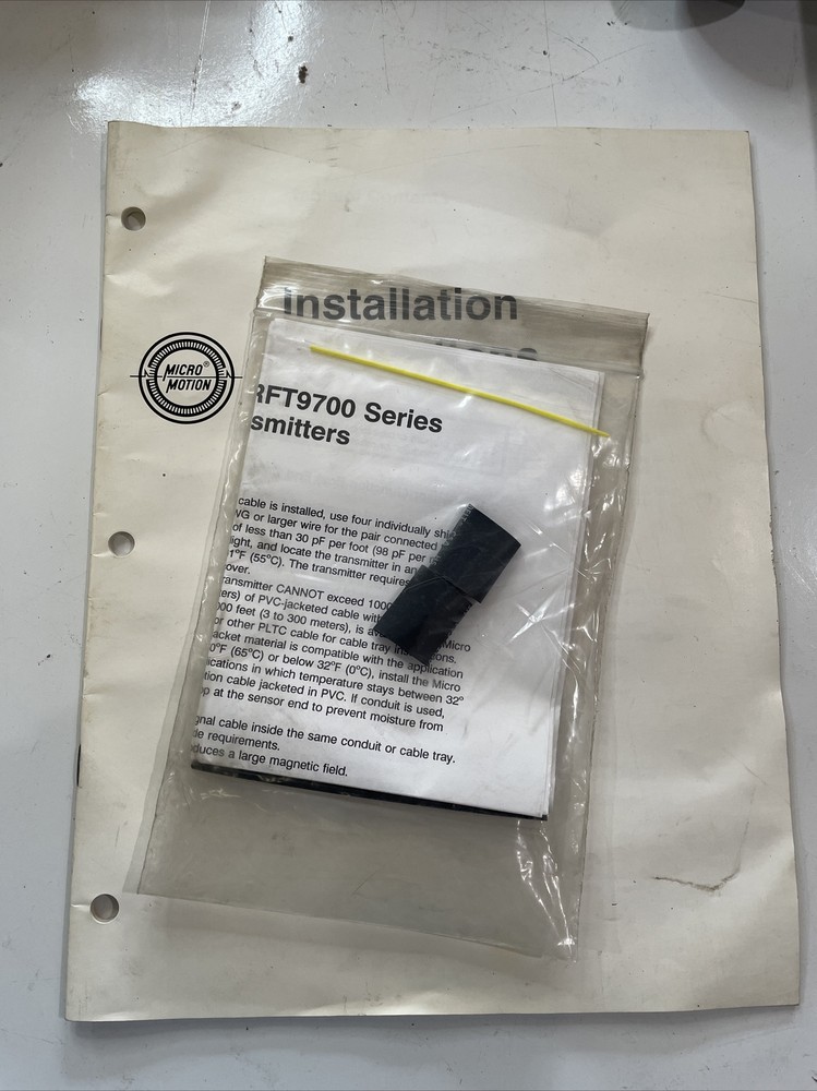 Micro Motion RFT97121PNU flow meter and transmitter DS025S113SU flow sensor 1/2”