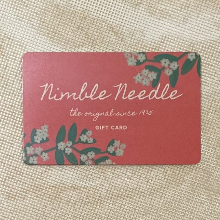 Needlepoint X Stitch Counted Thread Nimble Needle $75 Gift Card Needlework tools