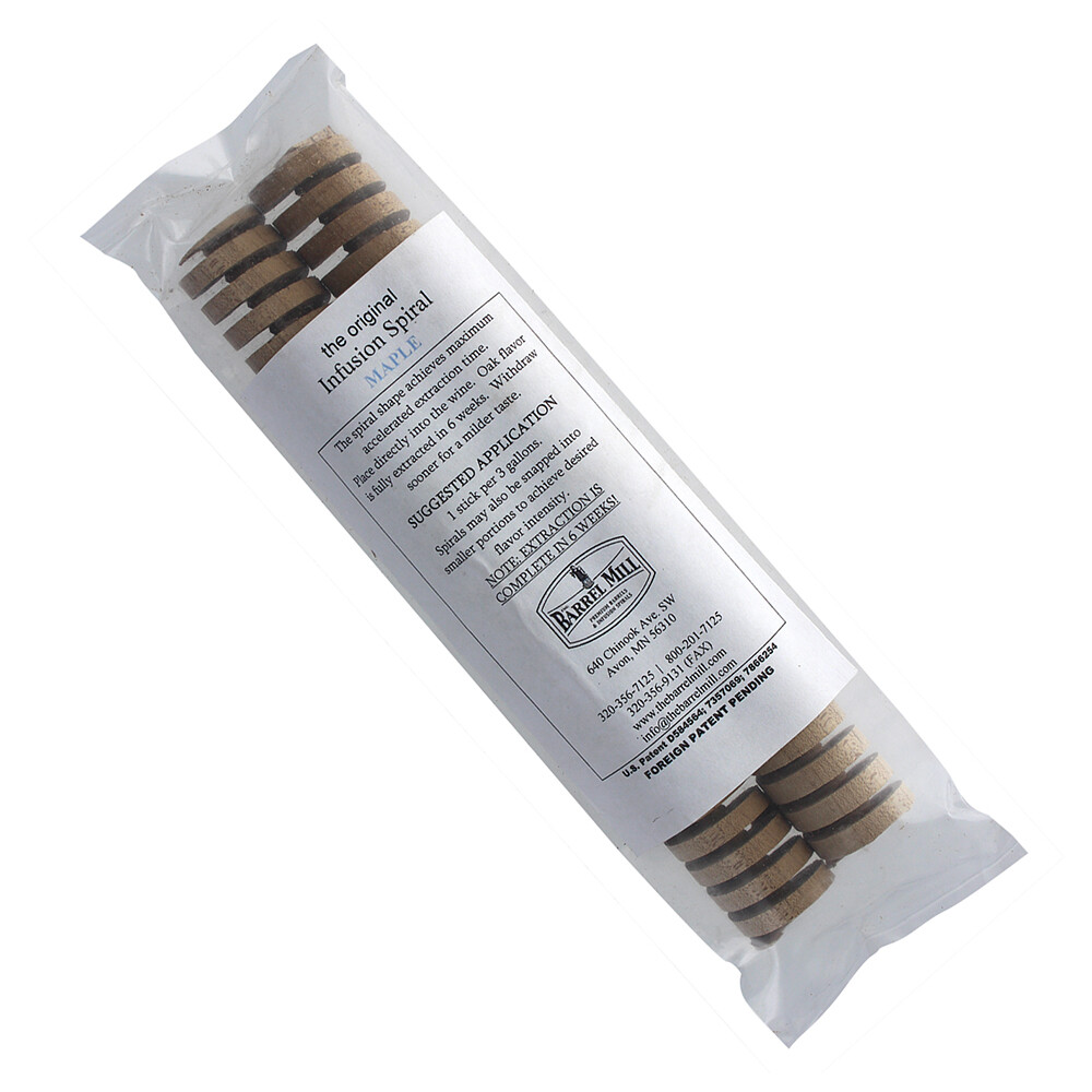 Infusion Oak Spiral - Sugar Maple Toast 8” - 2 Per Pack