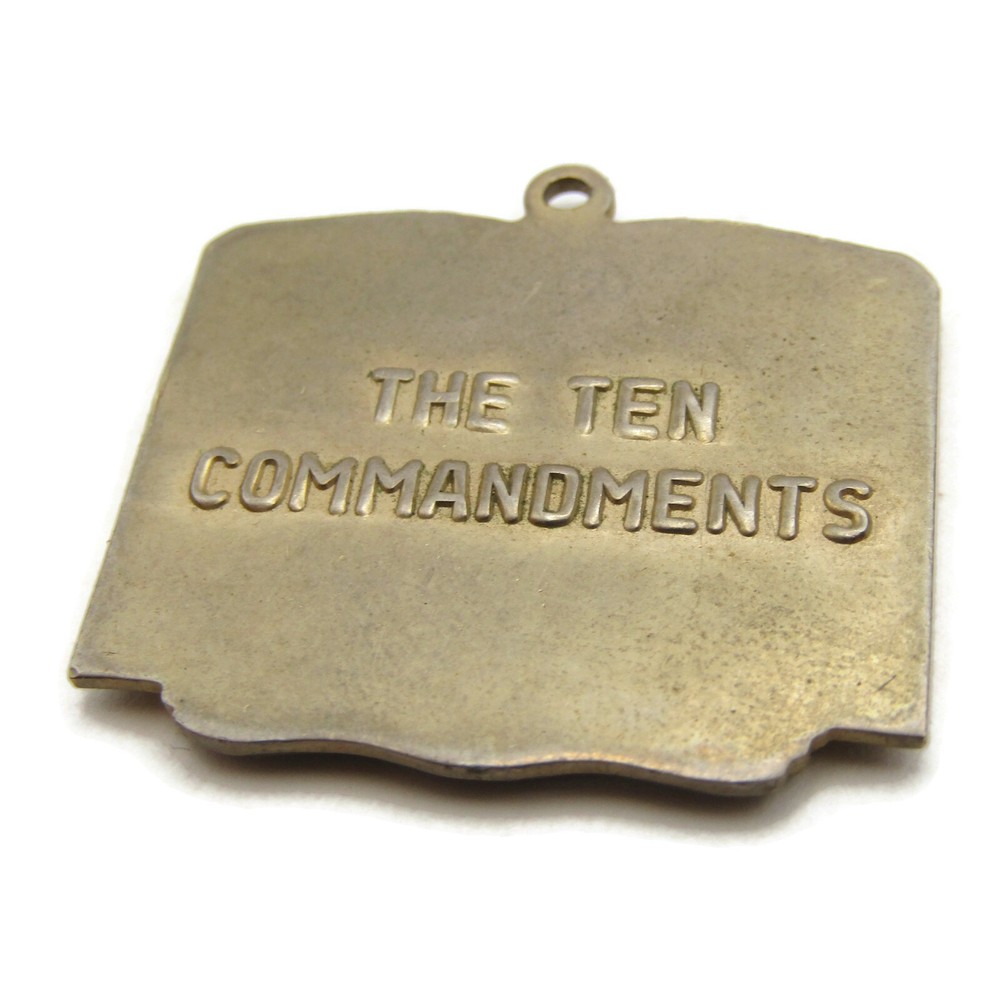 The Ten Commandments Charm Vintage High Quality