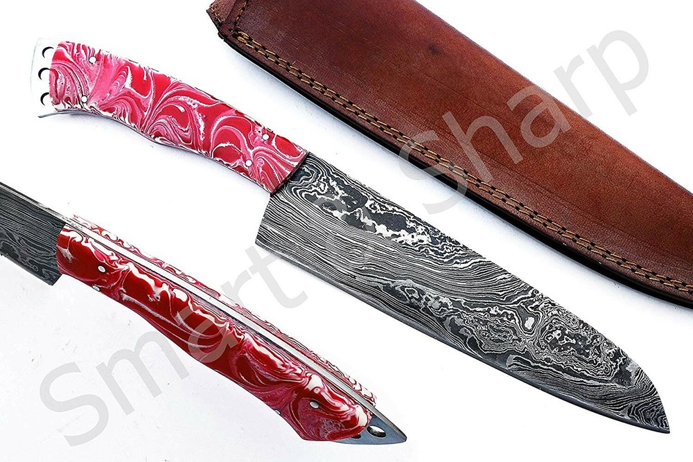 Custom Handmade Damascus Chef Knife/Kitchen Knife SS-17145