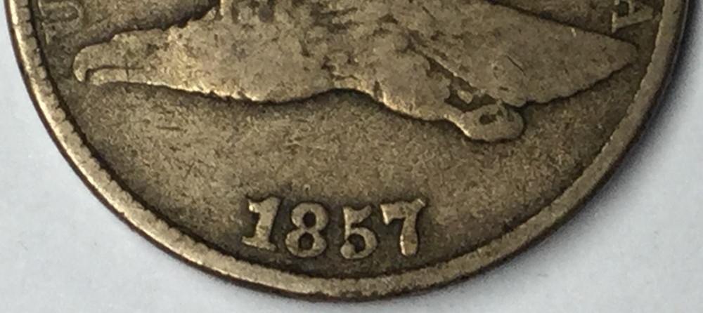 1857 1C Flying Eagle Cent F Uncertified #