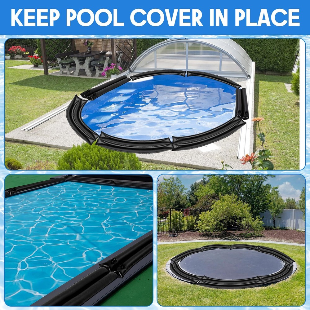 Vincreem Pool Water Bag 10-Pack, Double Chamber 8ft Tubes for Winterizing Pools