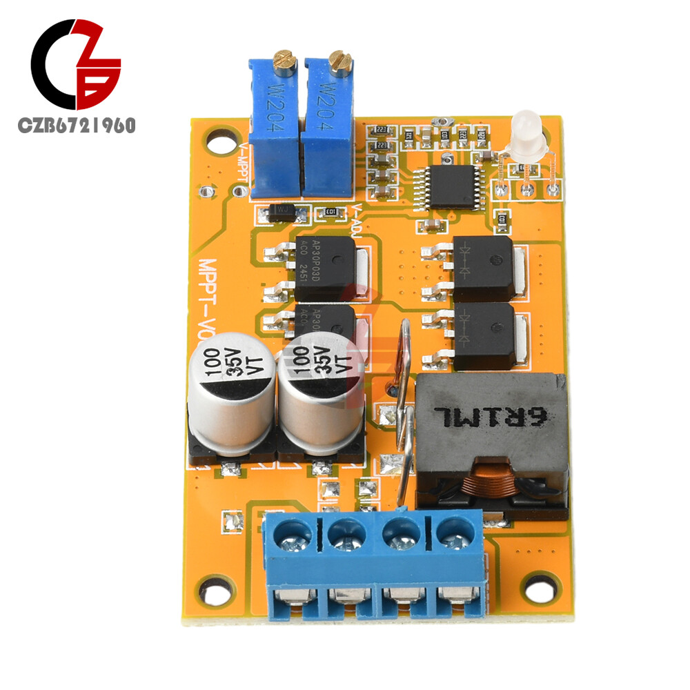 DC8-28V 5A 100W MPPT Solar Charging Panel Regulator Controller 9V 12V 24V Switch