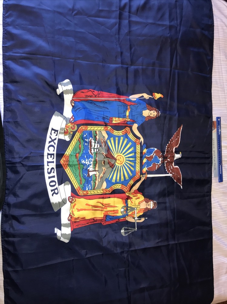 Excelsior New York State Flag ~35" x 60"