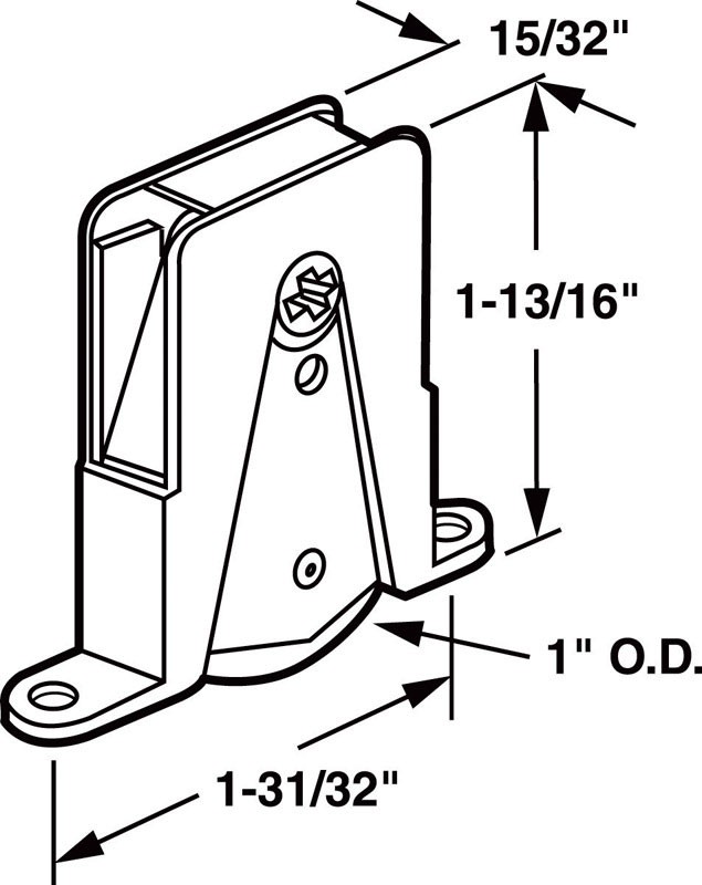 Prime-Line Plastic/Stainless steel Roller Assembly (2-Pack)