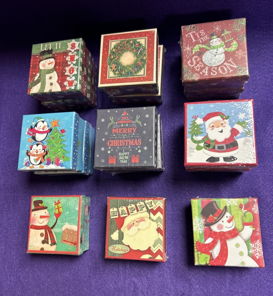 15 Holiday Christmas Mini Nesting Gift Box Sets (2pc Each - 30 Total) • Sealed