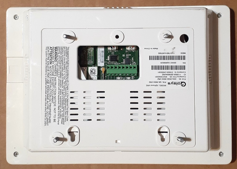 Qolsys Security White Touchscreen 6 Inch Screen Model: IQPanel-VRZ