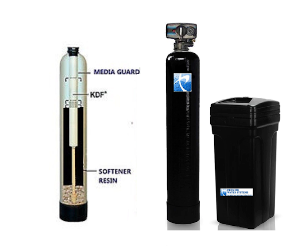 PREMIER WELL WATER SOFTENER + IRON REDUCING FILTER SYSTEM KDF 85 32,000 Grain