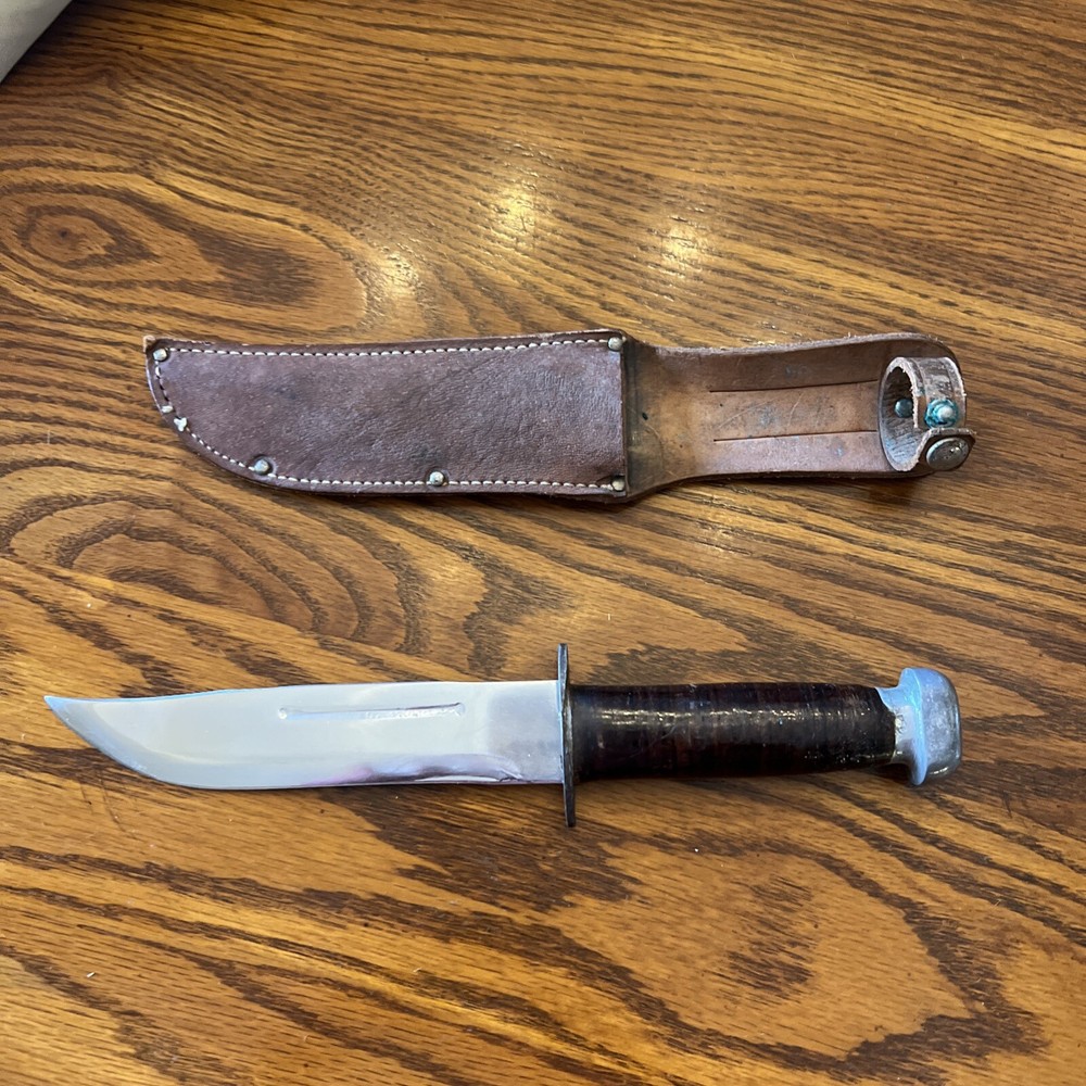 WWII Era 1940s Fixed Blade Knife 6 1/2 “ Blade