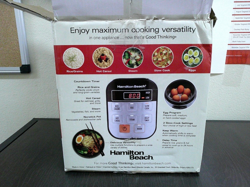 Hamilton Beach Compact Multi Cooker | Unused | 1.5qt | Silver