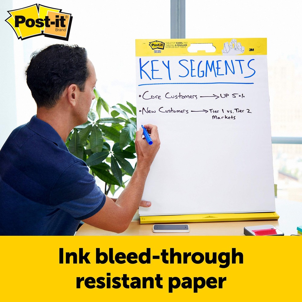 Post-it Super Sticky Portable Tabletop Easel Pad, Great for Virtual Teachers...