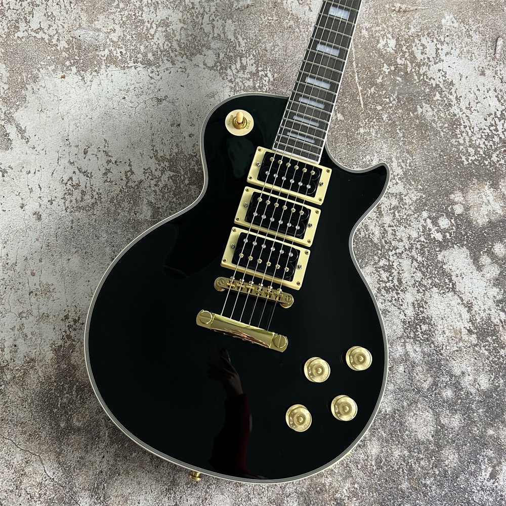 LP Gloss Black Frampton phoenix Electric Guitar HHH Pickups