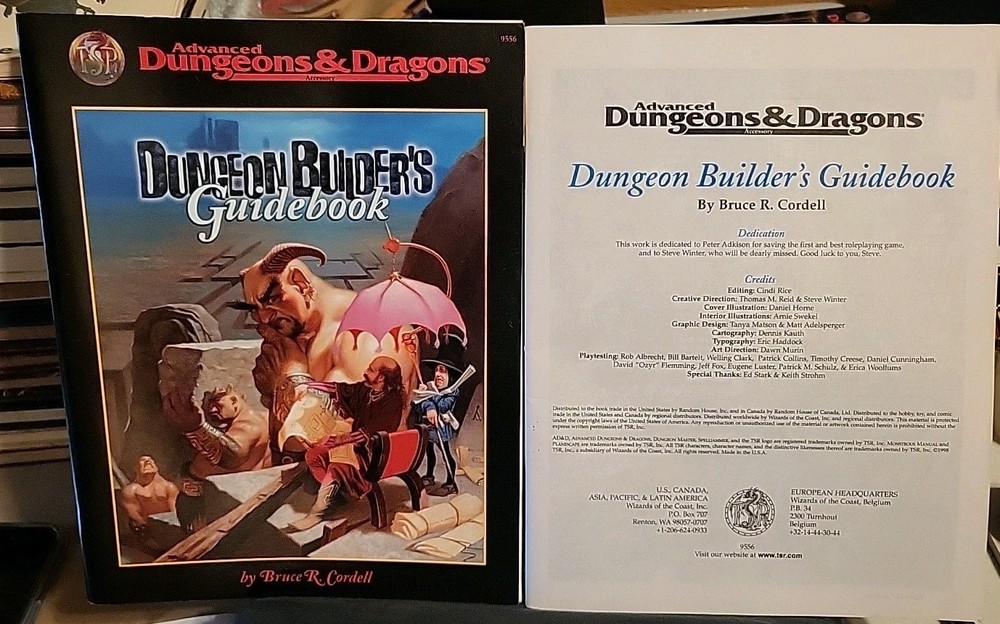 Advanced D&D TSR 9556 Dungeon Builder's Guidebook