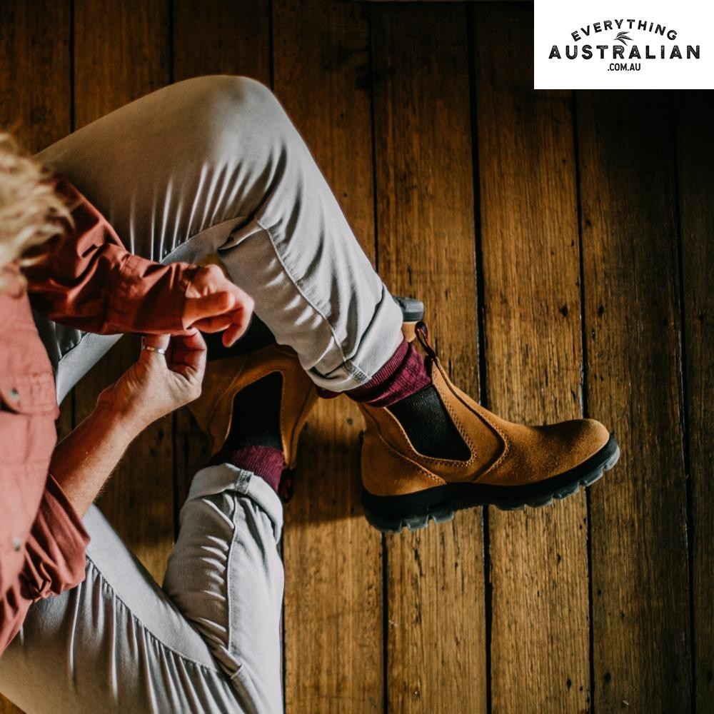 Redback Bobcat UBBA Soft Toe Boot Banana Suede