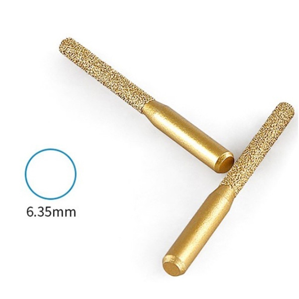 Edge Grinding Machine Replacement Workmanship Router Bit 6.35*5*65mm Gold