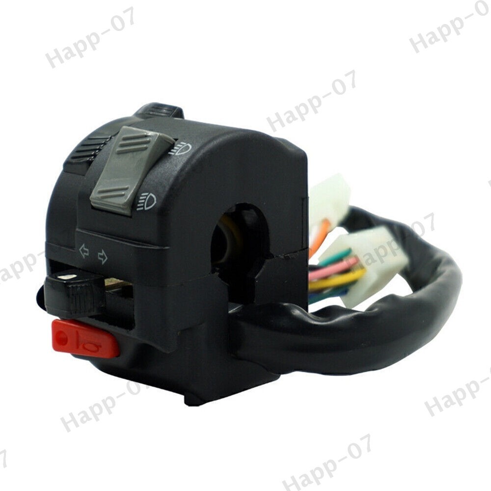 7/8" 22MM Left Handlebar Horn Button Turn Signal Fog Light Controller Switch
