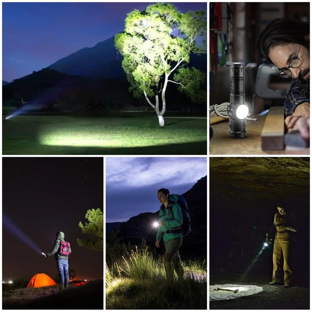 Super Bright 99000000 Lumen LED Magnetic Flashlight Rechargeable LED Work Lights