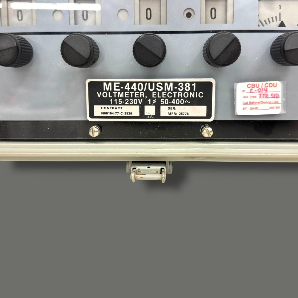 AUL Instruments Naval Electronic Systems Command AN/USM-381 Voltmeter ME-440
