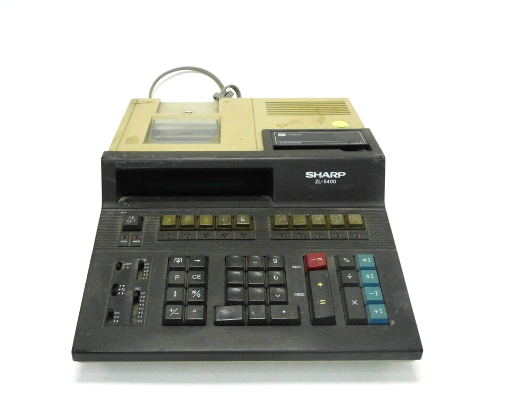 Authentic Vintage Sharp ZL-5400 Electronic Printing Calculator/Computer - Tested