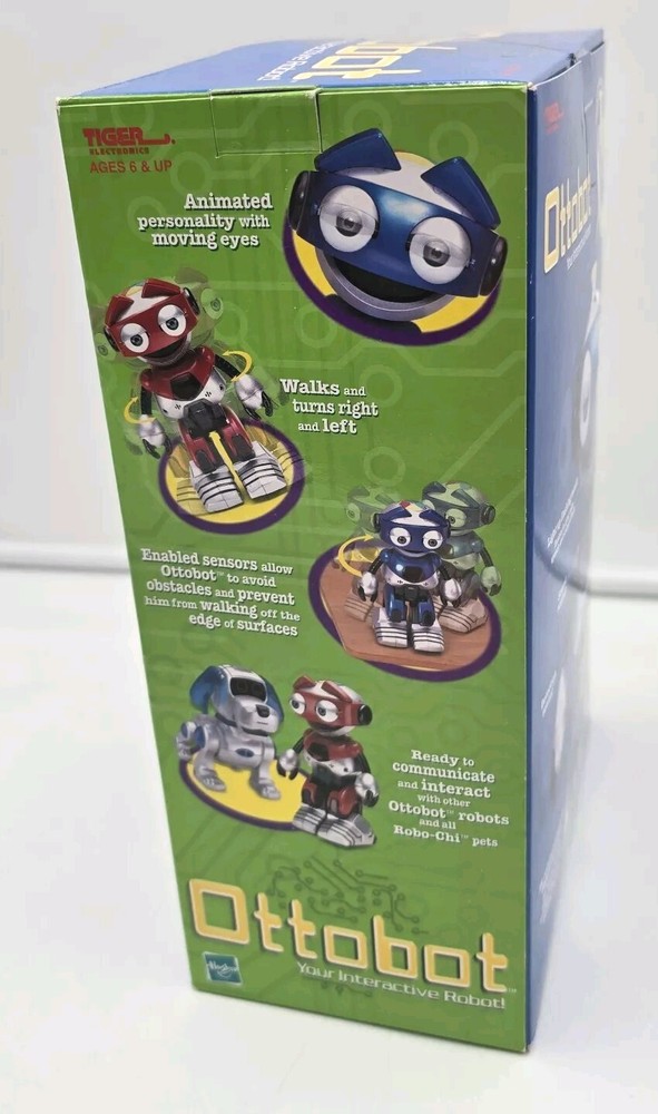 Ottobot Tiger Electronics 2001 Red And Silver Robot