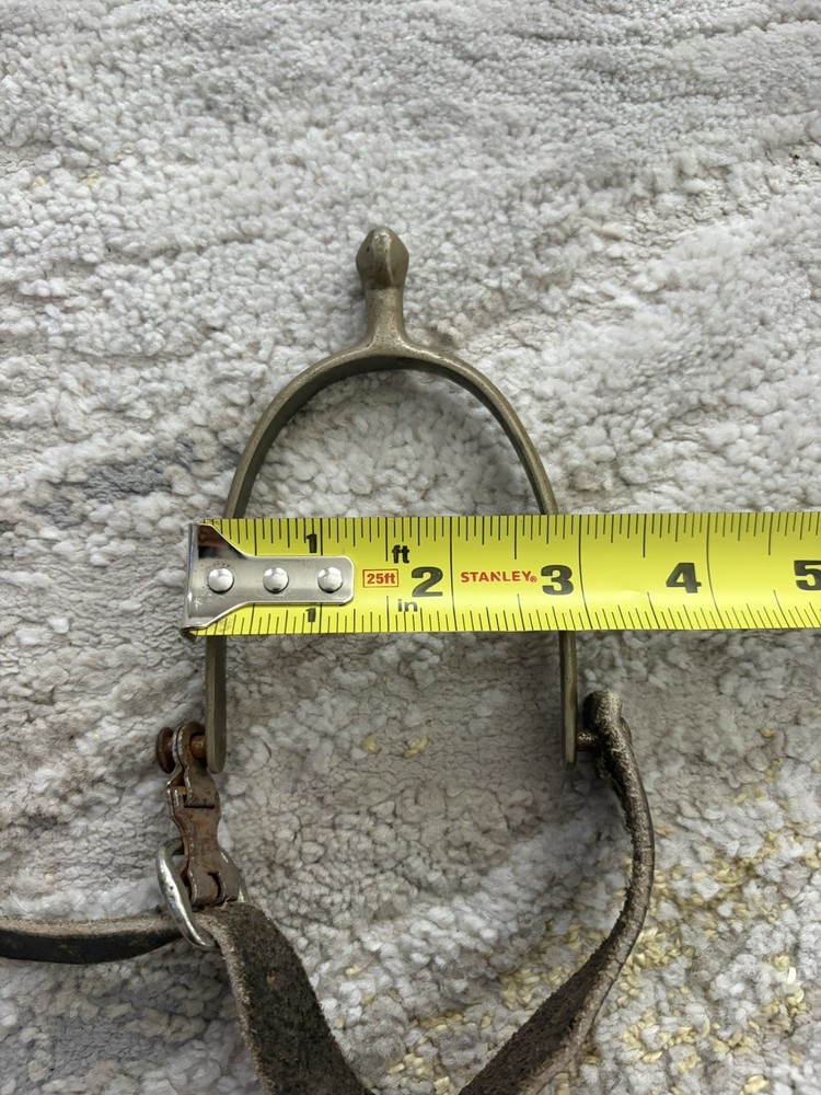 Vtg NEVER RUST England Riding Spurs & Leathers