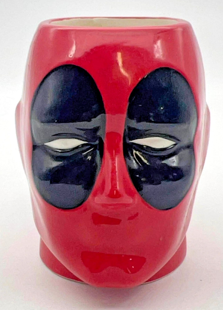 Marvel Deadpool Ceramic 3D Sculpted Head Mug Red Black