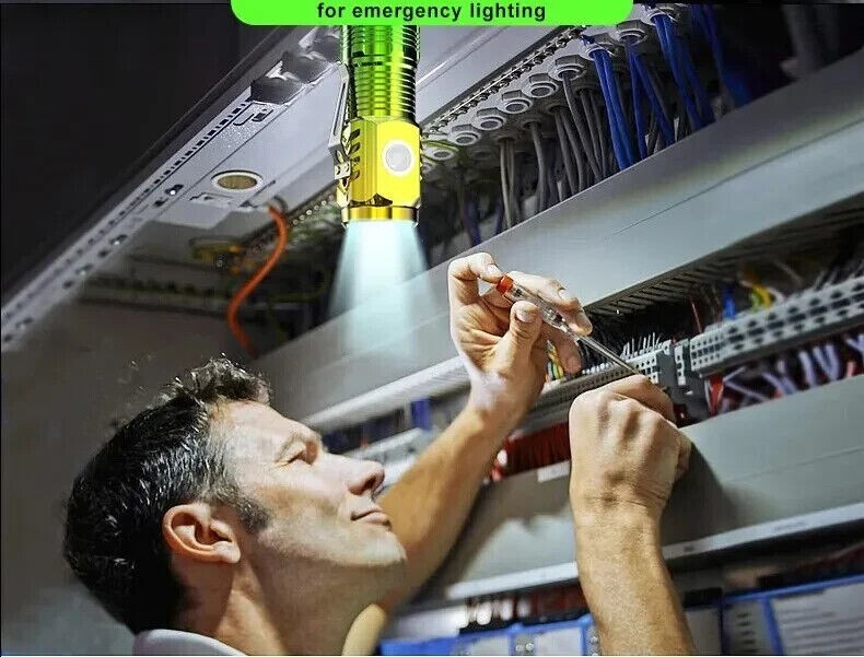 3LED Super Bright Flashlight Portable Mini Burst Flash Torch Rechargeable