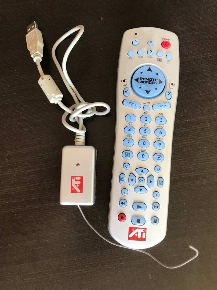 ATI Remote Wonder Plus RF Remote Control And Receiver