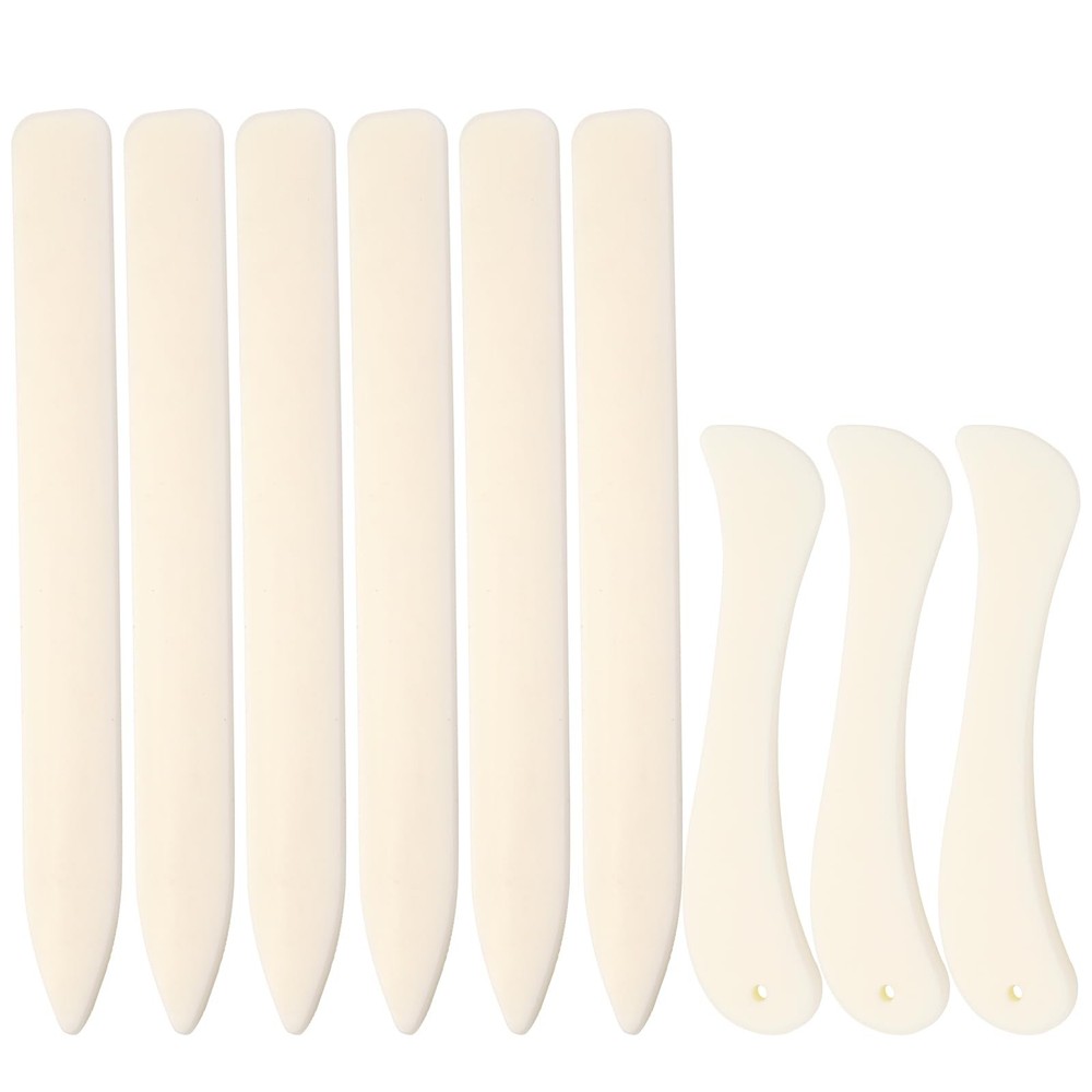 9 Pcs Bone Folder Tool Scoring Tool Folding Bone Plastic Paper Folding Tool B...