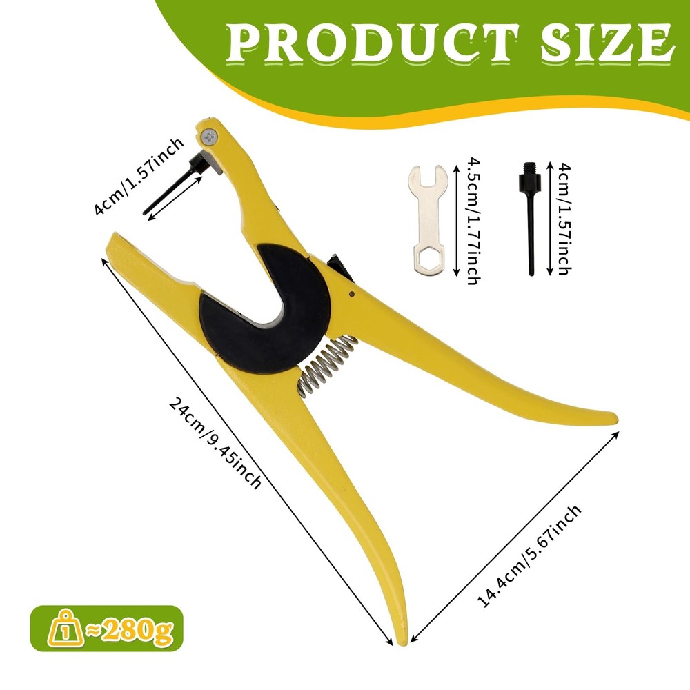 Z Tags Cattle Ear Tags Applicator for Easy Loading Livestock Ear Tag Pliers C...