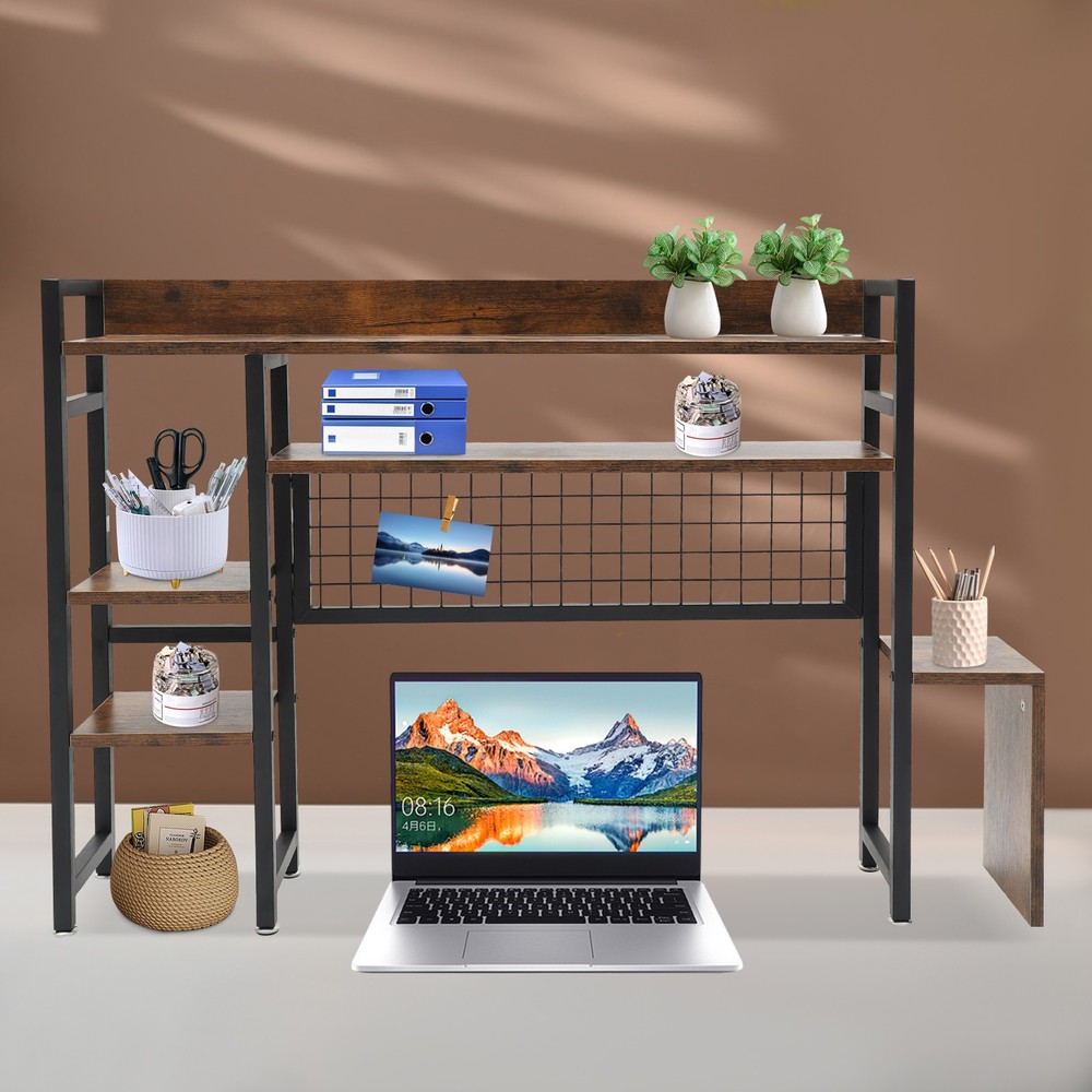 Desktop Bookshelf, Multipurpose Countertop Display Shelf, Bookcase Organizer