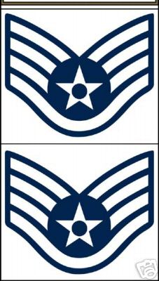 USAF AIR FORCE STAFF SERGEANT CAR WINDOW DECAL