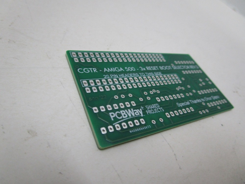 AMIGA SWITCHLESS BOOT DRIVE SELECTOR PCB DF0 DF1 REV3 FOR COMMODORE AMIGA