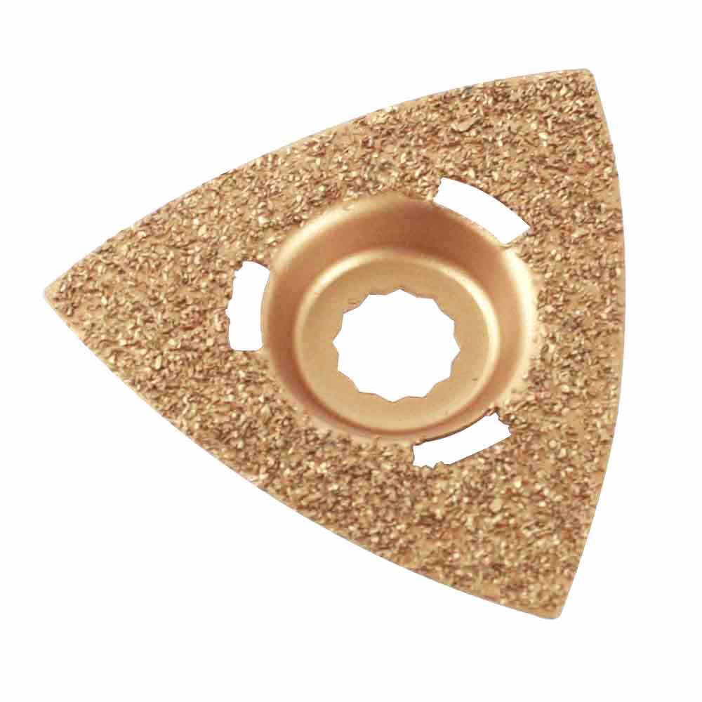 80mm Triangular Carbide RASP, 8mm Offset Mount Fits Fein Multimaster, Rockwell