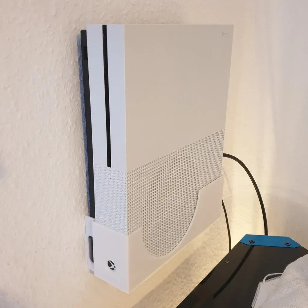 Microsoft Xbox One S Wall Mount Console Hanger System Stand Storage one piece