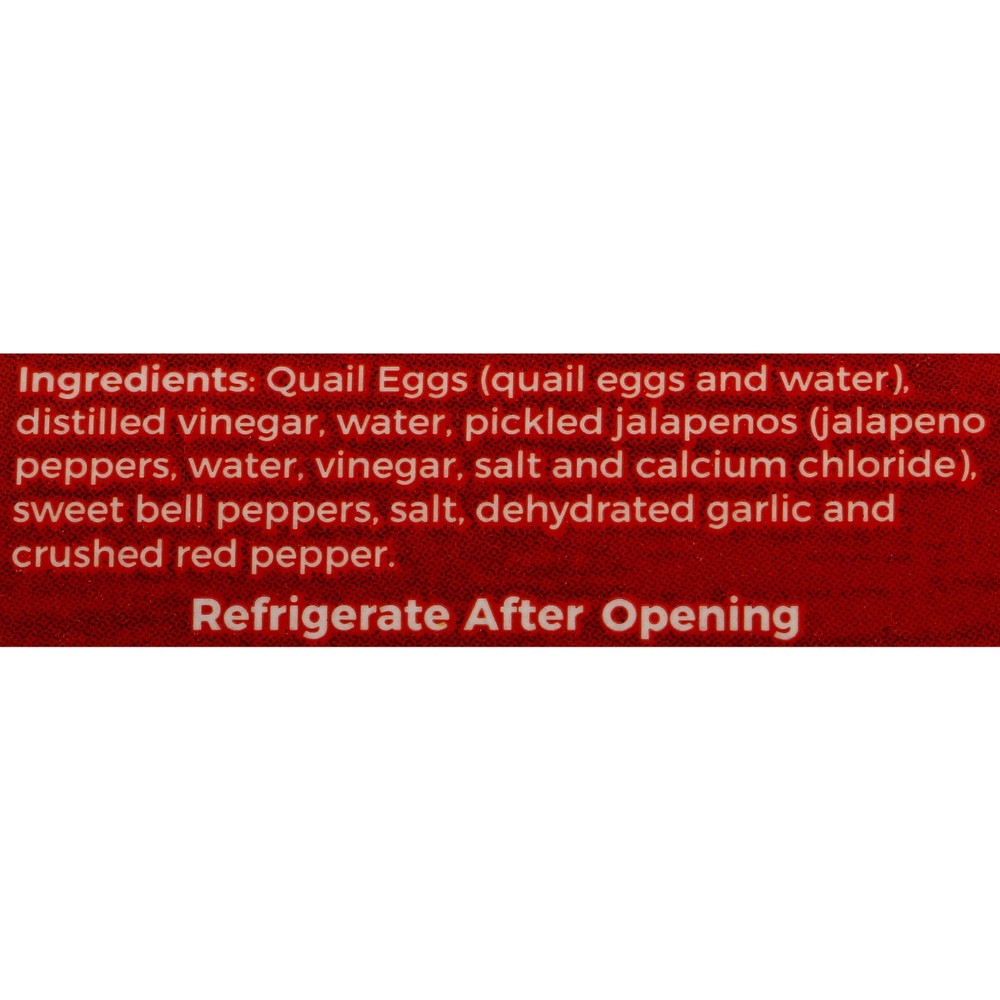Pickled Jalapeno Quail Eggs