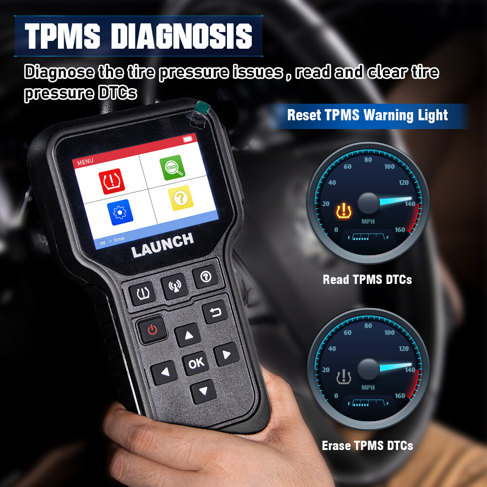 LAUNCH CRT5011E TPMS Relearn Tool Tire Pressure Sensor Programing Diagnosis Tool