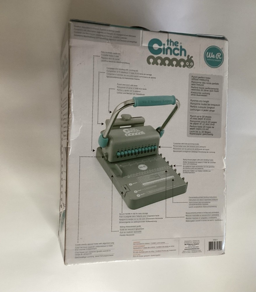 New The Cinch Book Binding Tool We R Memory Keepers Machine Bundle Tool