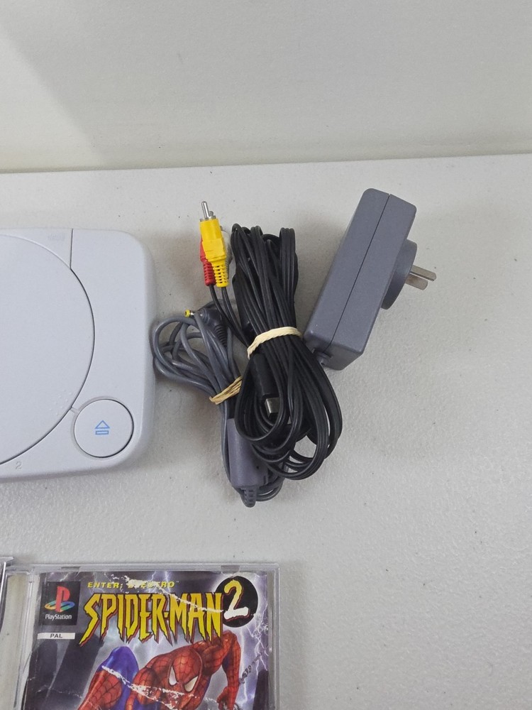 Sony Playstation PS One Bundle 2xgame 1xcontroller Power Cable Tested Working