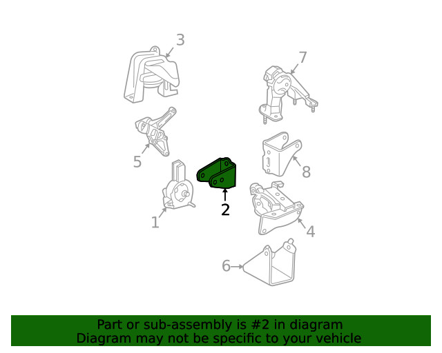 Genuine GM Side Mount Bracket 88970161