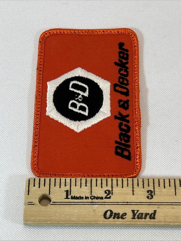 Vintage Trucker Snapback Hat Cap Patch Replacement Black & Decker Embroidered