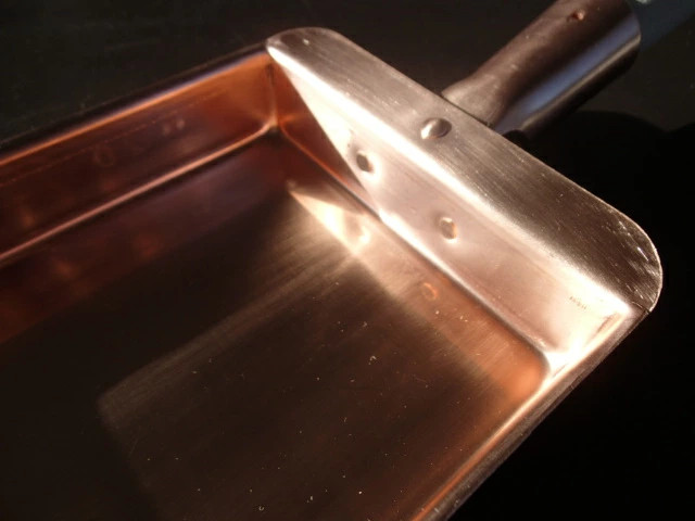 Pure copper rectangular tamagoyaki pan Kansai style inner dimensio From Japan