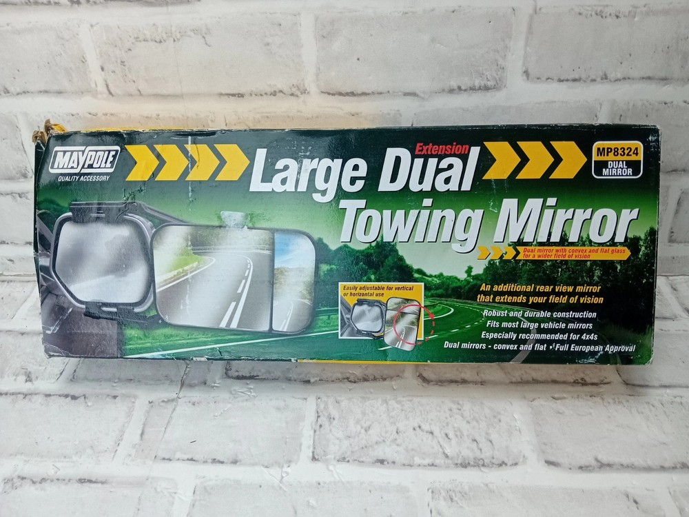 New Maypole Large Dual Towing Mirror