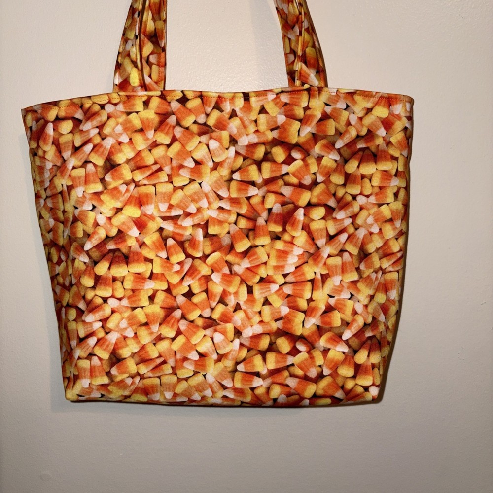 Handmade Candy Corn Tote Bag Purse