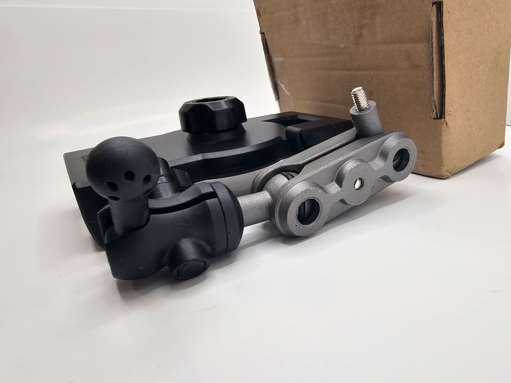 Heavy Duty Drill Base Tablet Holder Car Mount Dashboard, 360° Adjustable