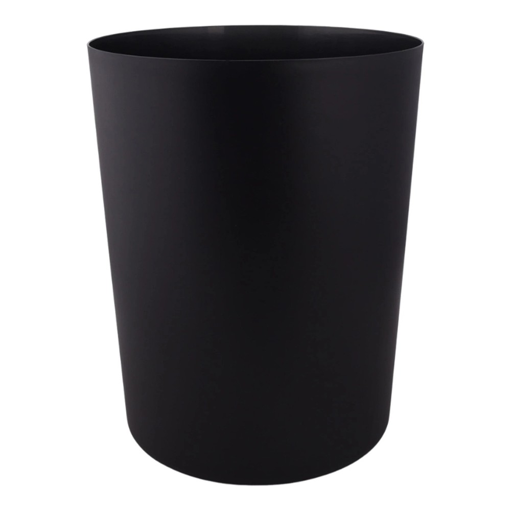 2 pack Mainstays Bathroom Trash Can, 5 Gallon Plastic Garbage Bucket Black