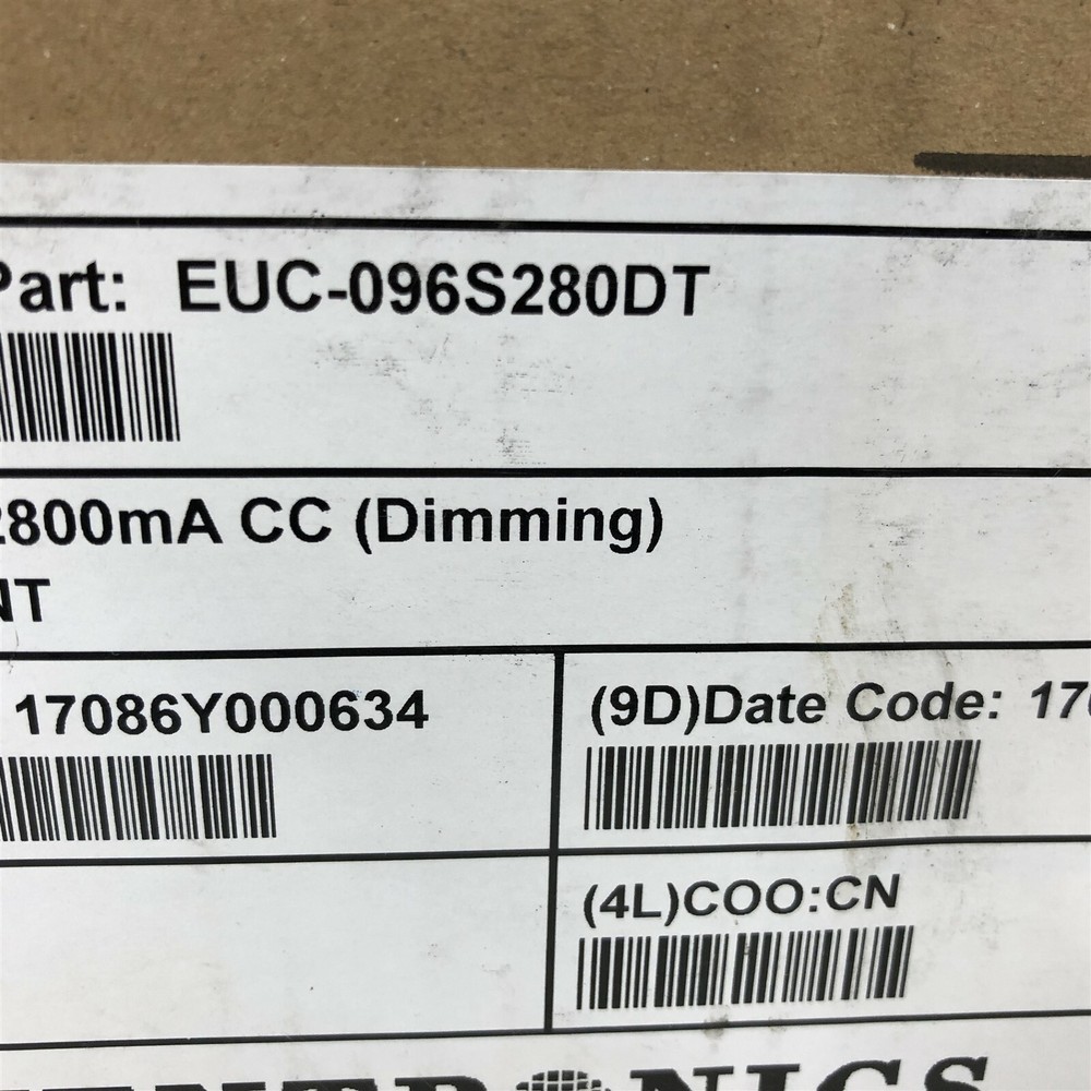 (1) Inventronics EUC-096S280DT LED Driver 100-277V 2.8A