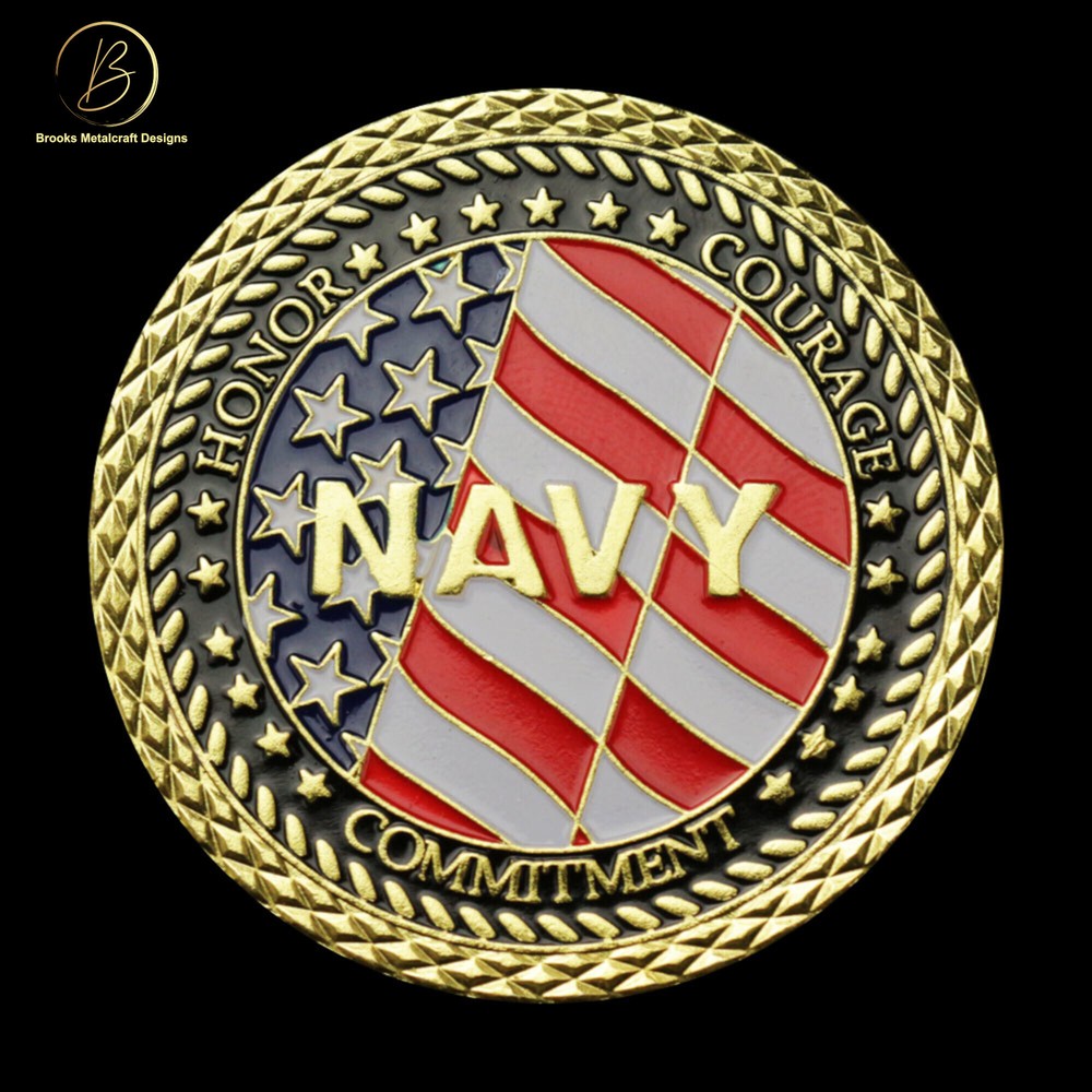 Navy Veteran Challenge Coin